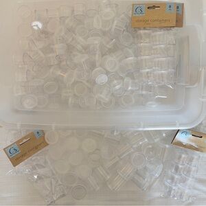 Clear Storage Containers Set - Great for Crafting!!